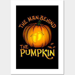 The Man Behind The Pumpkin - Happy Halloween Gift Posters and Art